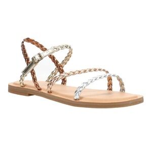 Toms Braided Strap Sandals - Metallic